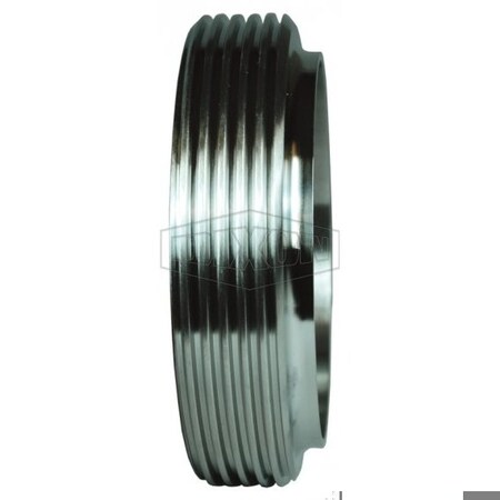 Dixon John Perry Short Weld Ferrule, 2-1/2 in Nominal, Thread End Style, 316L SS, Domestic 15TRFJP-R250